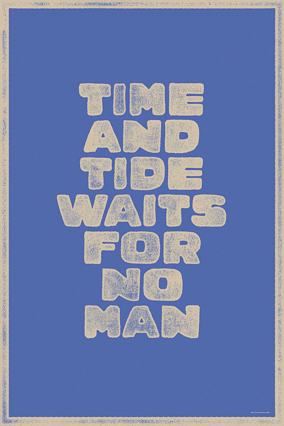 TIME AND TIDE WAITS FOR NO MAN (POSTER)